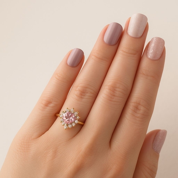 Gold and Multicolor Ring Set - Picture 5 of 5